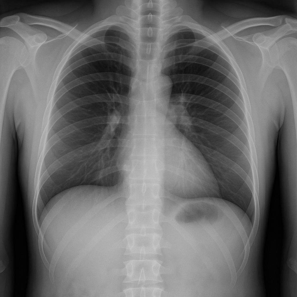 Diseases Caused by Bacteria: Types, Symptoms, Treatment 5 an image of Pneumonia X-ray